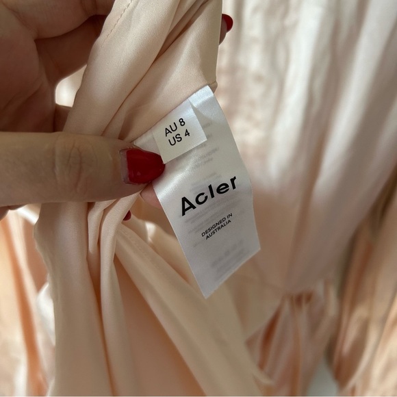 Acler Exton Mini Dress in Pearl Pink NEW Size 4 - Picture 10 of 13